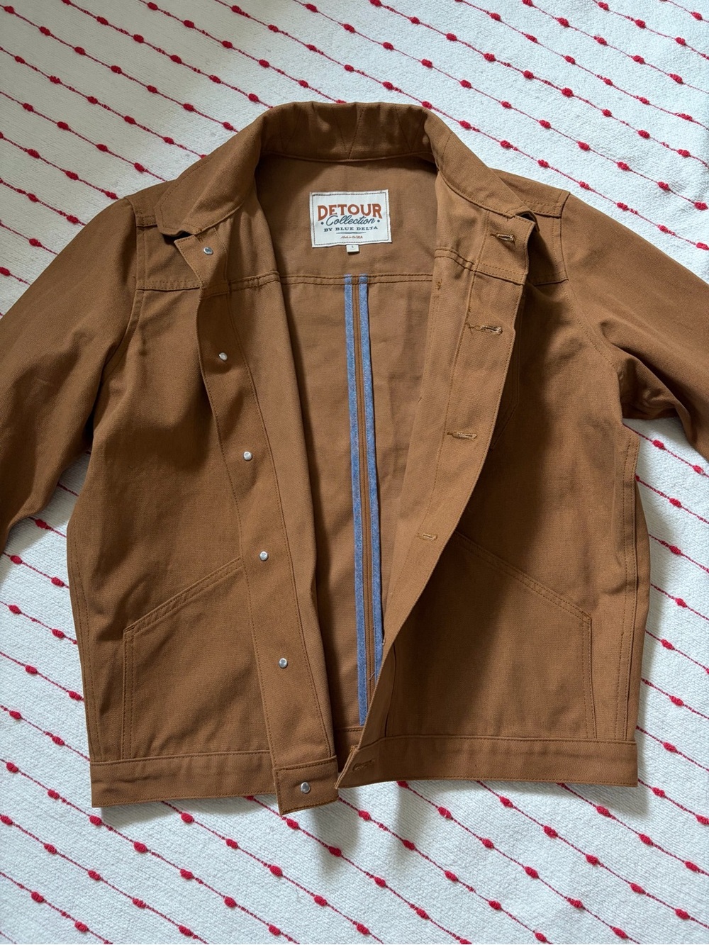 Blue Delta Detour Collection Canvas Jacket Size Large - Picture 5 of 7